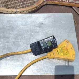 Yellow Electrical Tester with Black Display